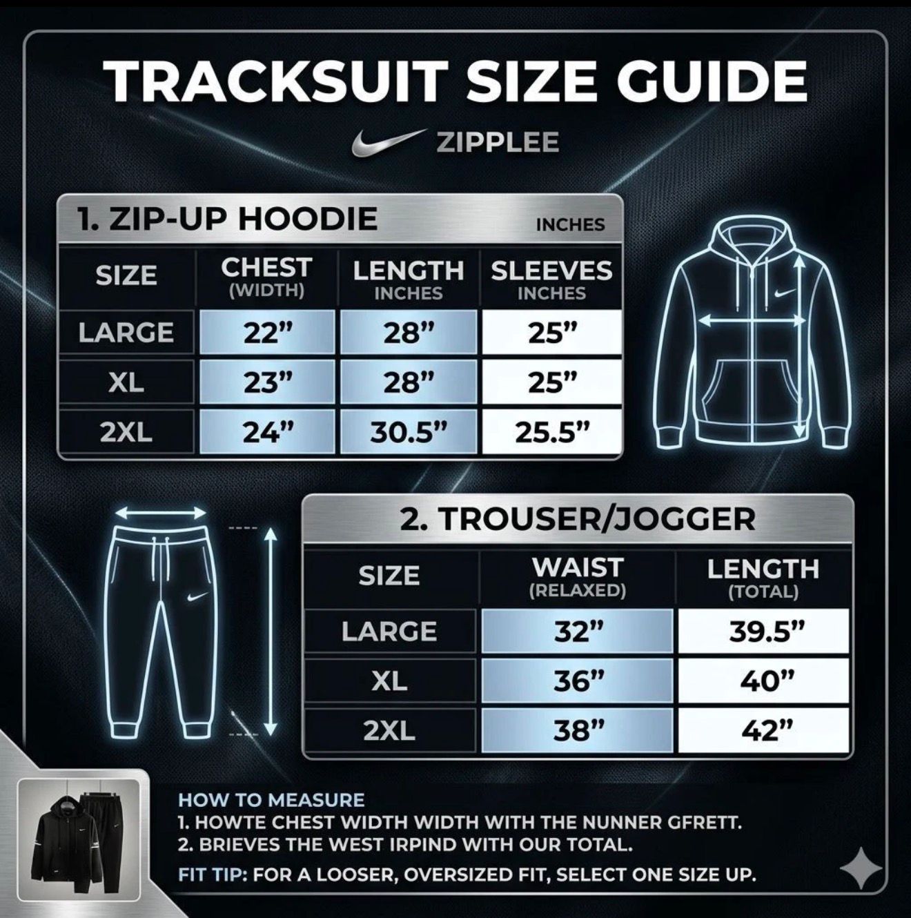 Men's Black Full Zip Tracksuit Jacket & Joggers Sports Set